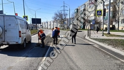 Дорогу в Невинномысске залило бетонной смесью