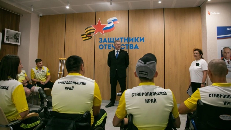 Губернатор Ставрополья встретился с победителями «Кубка защитников Отечества»