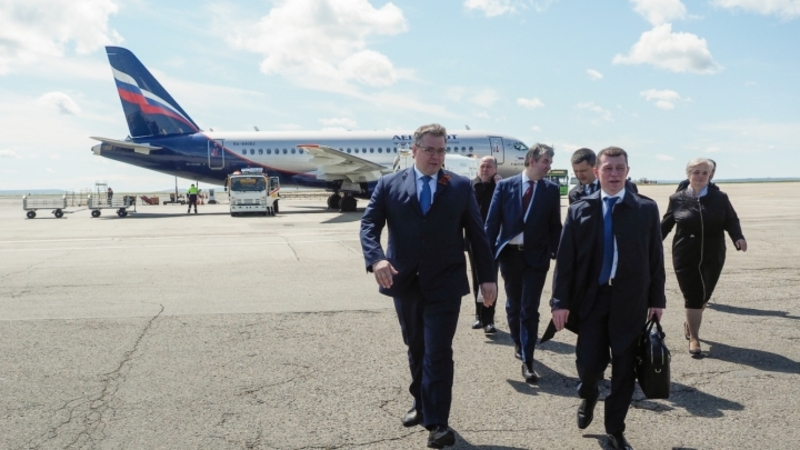 Губернатор Ставрополья Владимиров встретился с главой Минтруда Топилиным