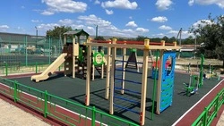 В ставропольском ауле благодаря госпрограмме открыли детскую площадку